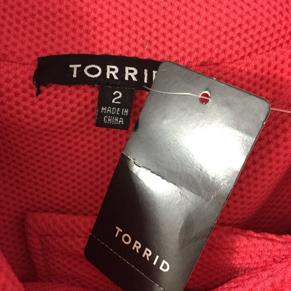 NWT TORRID Bright Dark Pink Textured Asymmetric Zipper Moto Jacket - Picture 2 of 10